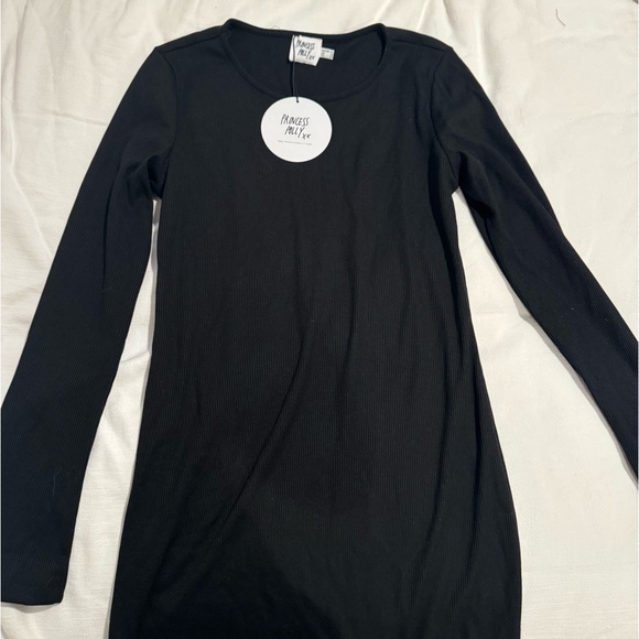 Princess Polly Dear Jane Black Long sleeve Mini Dress  - NTW - Picture 2 of 5